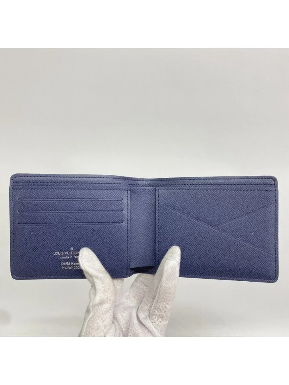 Louis Vuitton Wallet Monogram Heritage Portefeuille Multiple Navy Blue